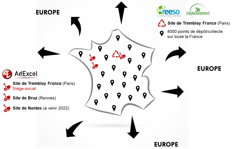 carte implantation adexcel